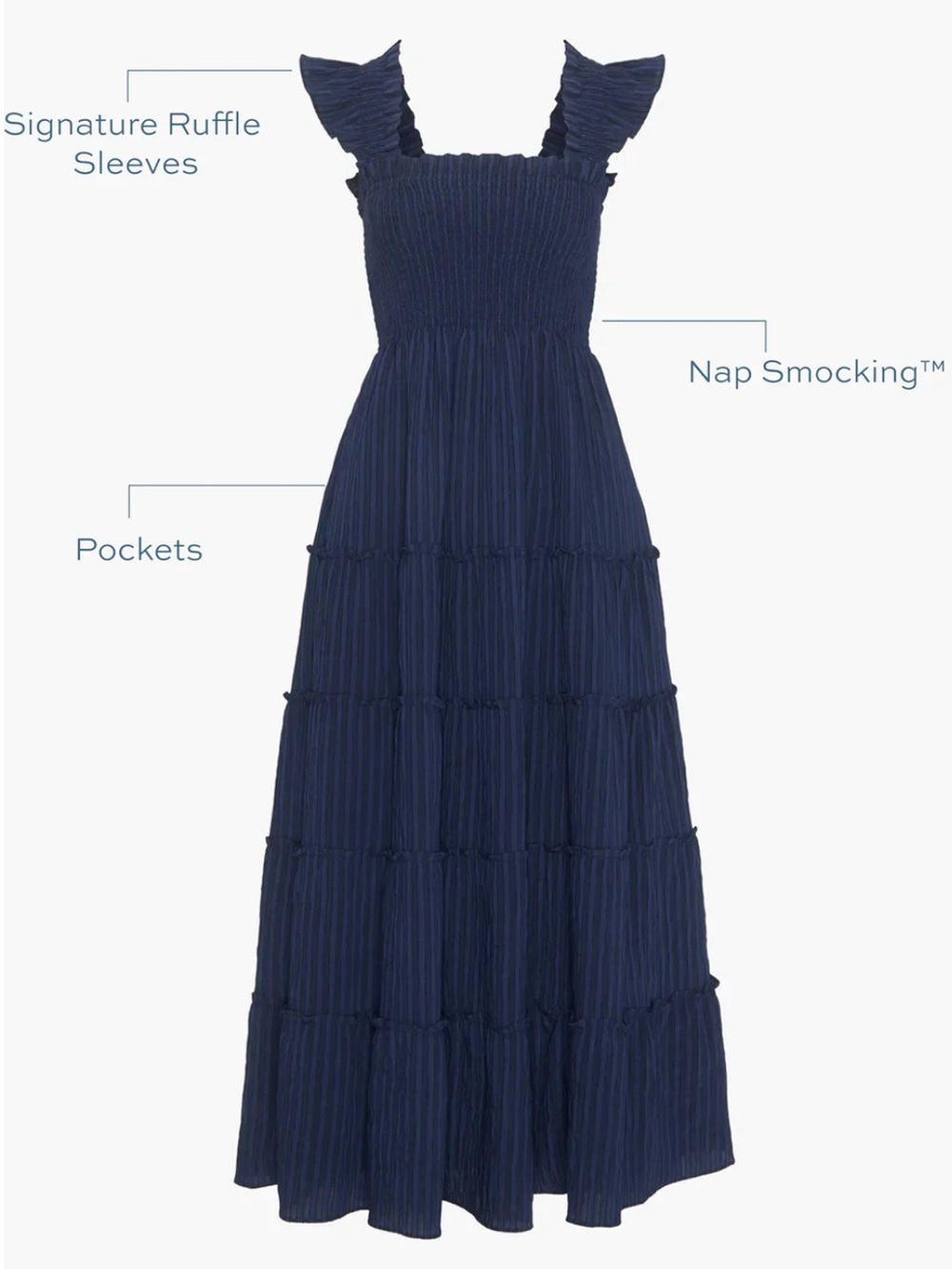 Like New! Hill House Home The Ellie Maxi Nap Dress - Picture 5 of 7
